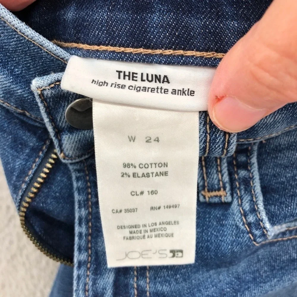 Joe's Jeans Bundle Lot Women 24 Black Skinny Blue Luna High Rise Cigarette Ankle